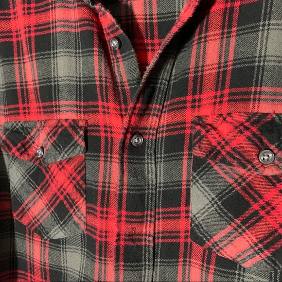 Airwalk Mens Plaid Cotton Button Up Shirt Sz Lrg - Picture 8 of 13